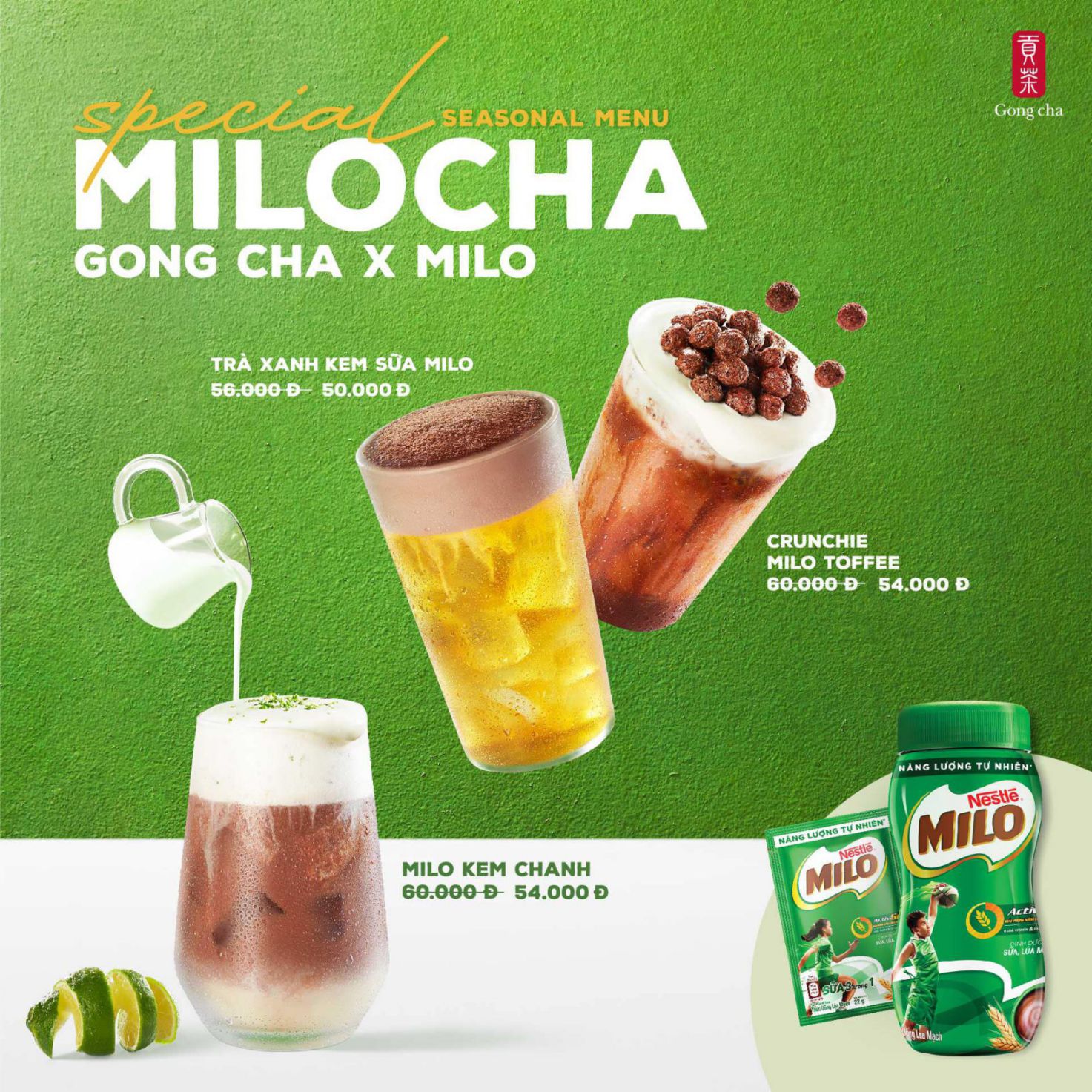 Lần đầu tiên, Gong Cha cùng với MILO kết hợp để tạo ra series thức uống mới toanh dành cho các Fan trà sữa đây!