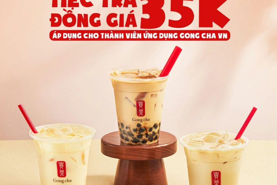 Ghé Gong Cha – Tiệc trà đồng giá!