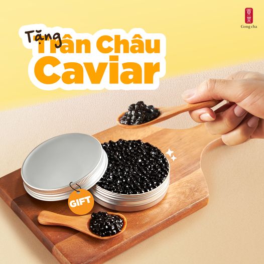 Topping mới Trân Châu Caviar – Gong Cha Vietnam