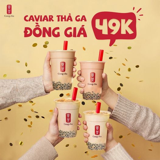 Caviar Thả Ga Đồng Giá 49k - Gong Cha