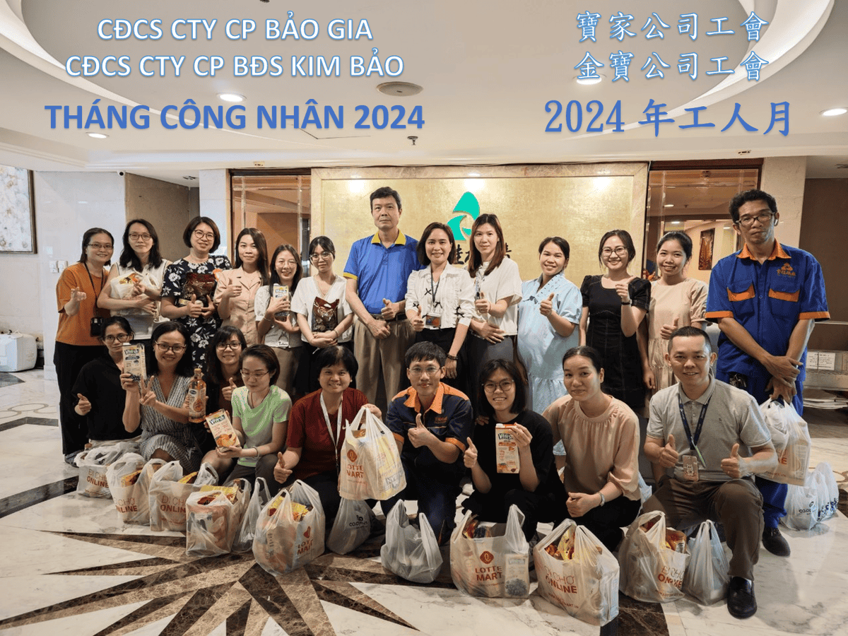 Tặng quà tháng công nhân 2024 - Pau Jar Gruop