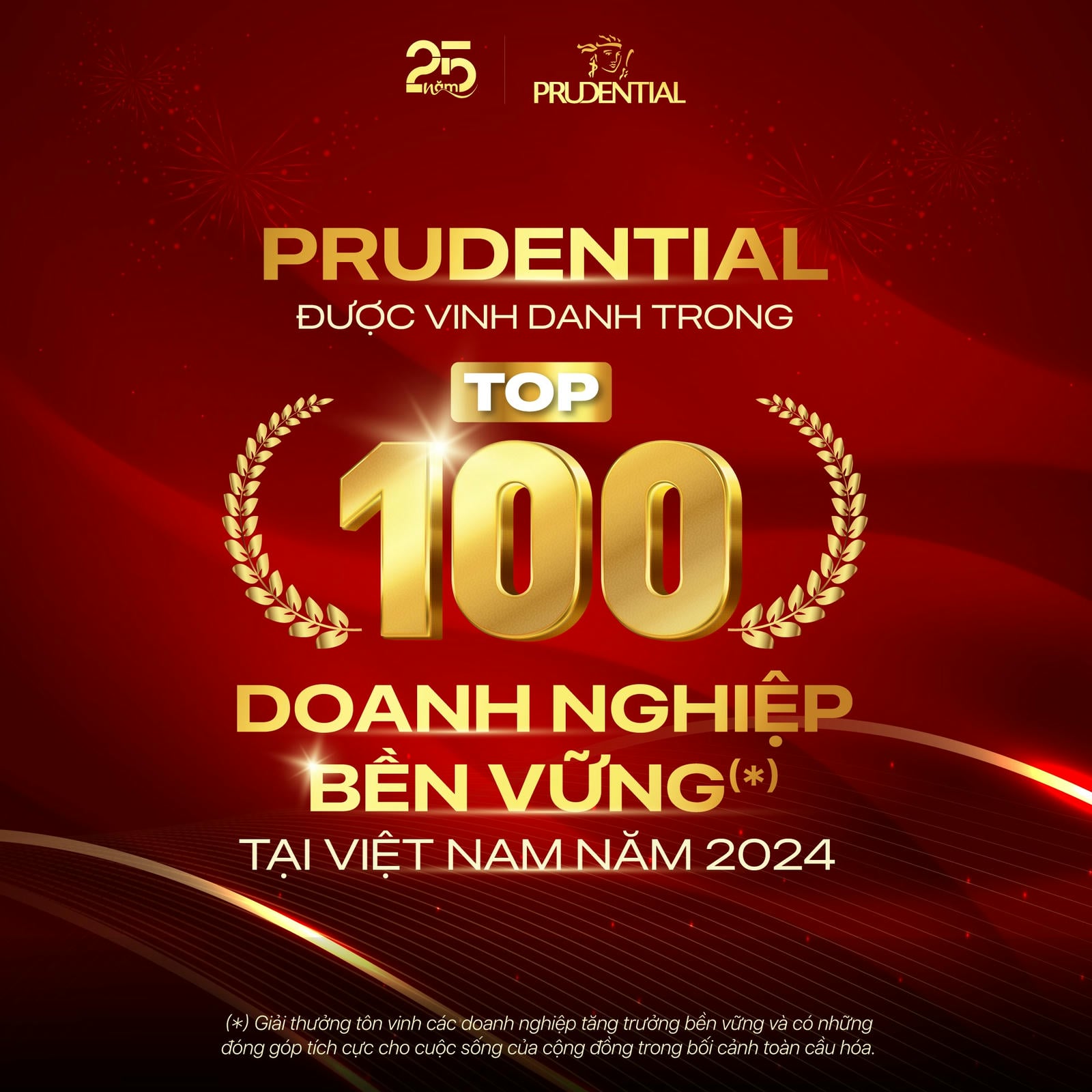 Prudential giữ vững vị thế top Doanh nghiệp bền vững tại Việt Nam