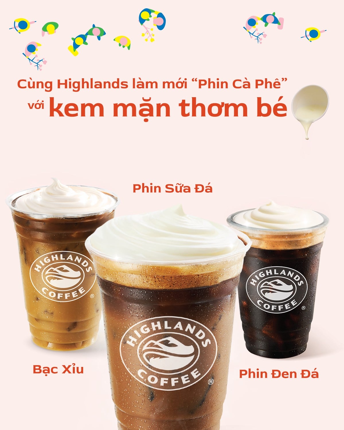 Cùng Highlands làm mới “Phin Cà Phê” với kem mặn thơm béooo