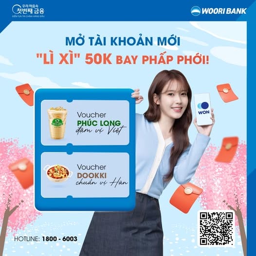 MỞ TÀI KHOẢN MỚI - LÌ XÌ VOUCHER 50K BAY PHẤP PHỚI!