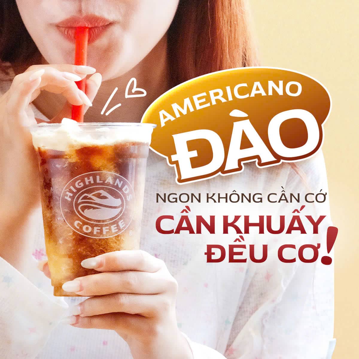 Peach Americano – No reason needed to love it, just remember to stir it!