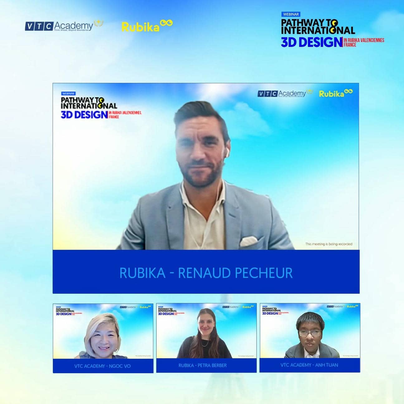 Recently, the webinar “Pathway to International 3D Design in Rubika Valenciennes – France” attracted nearly 300 students and young people passionate about 3D Design & Animation. The event provided valuable insights into affordable study abroad opportunities and career development in France – the "heart" of the global creative industry.