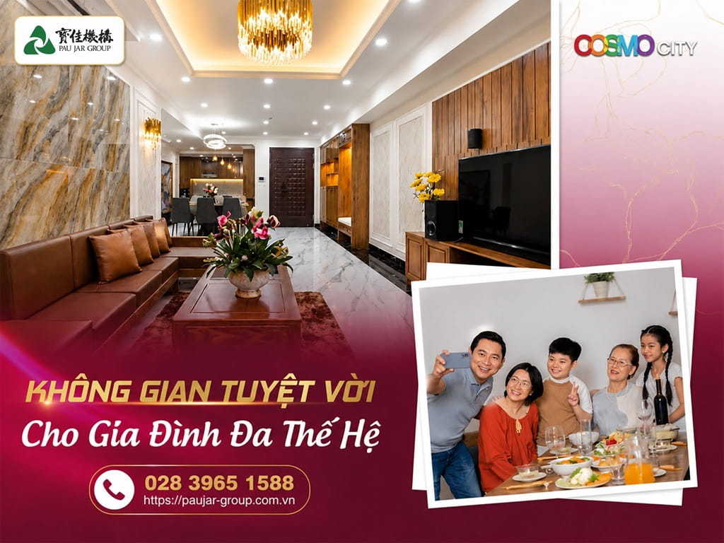 Không Gian Tuyệt Vời Cho Gia Đình Đa Thế Hệ - Cosmo City