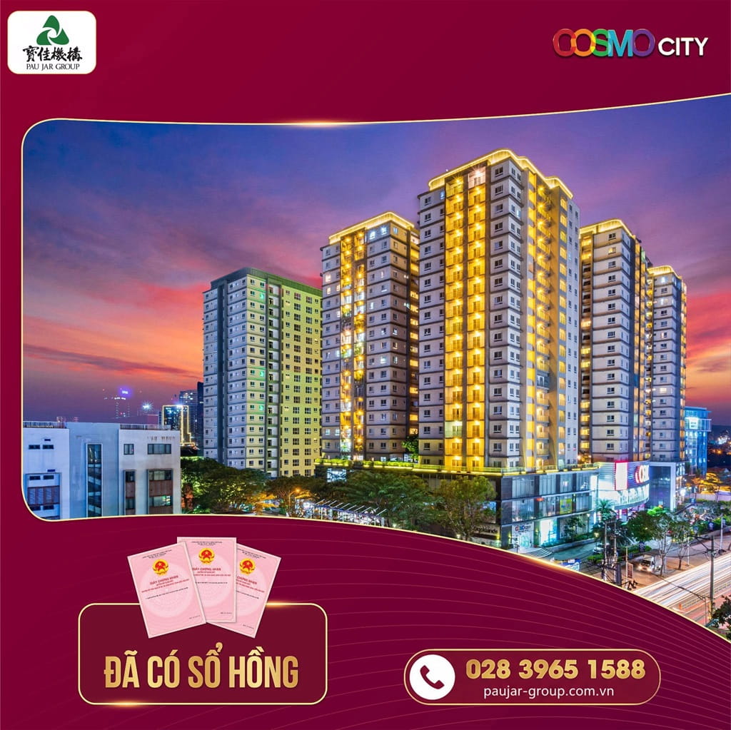 Căn Hộ Cosmo City Quận 7 – Sổ Hồng Riêng, Pháp Lý Minh Bạch