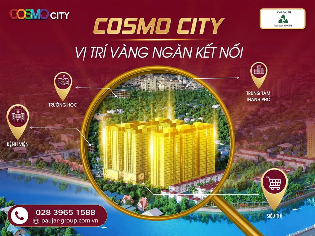 Vị Trí Căn Hộ Cosmo City Quận 7 – Tâm Điểm Kết Nối, Tối Ưu Quỹ Thời Gian