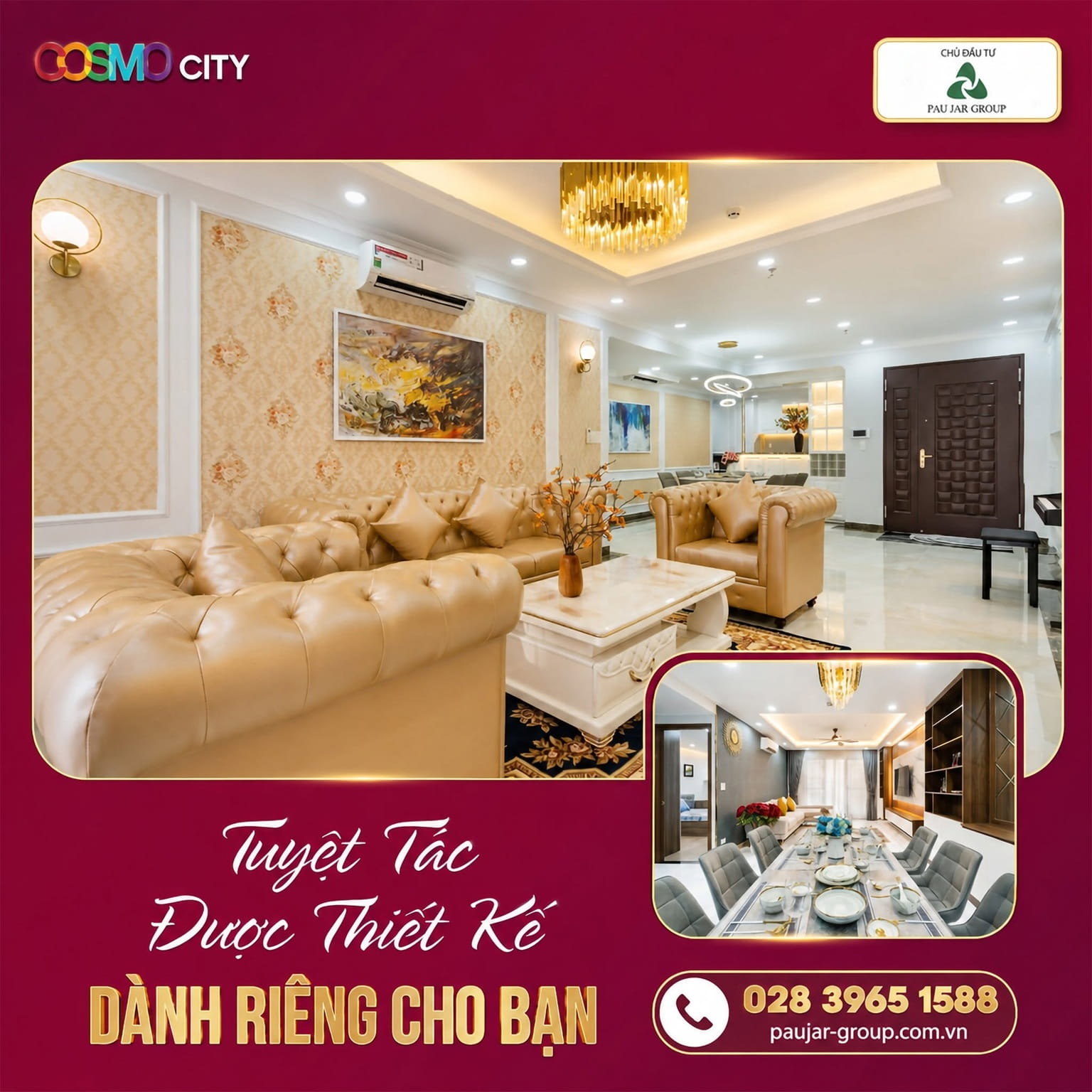 Căn Hộ Bàn Giao Thô Cosmo City Quận 7: Tự Do Thiết Kế Tổ Ấm Riêng