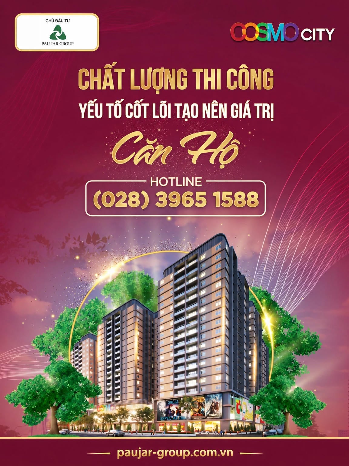 Cosmo City Quận 7: Chất Lượng Thi Công Chuẩn Mực Từ Pau Jar Group